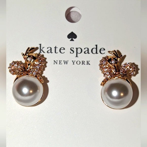 Kate Spade Dazzling Dragon Studs - post back🐉🪙💎 - Picture 9 of 16